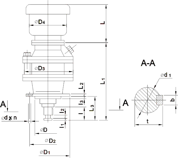 Мотор-редукторы МРВ-02, МРВ-04