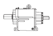 Исполнение входного вала (полый вал под двигатель 80-го габарита MTC A)